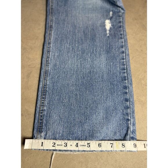 Vintage One Tough Brand Light Wash Distressed Jeans 36x30 - Picture 13 of 13